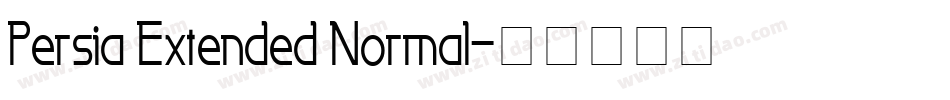 Persia Extended Normal字体转换